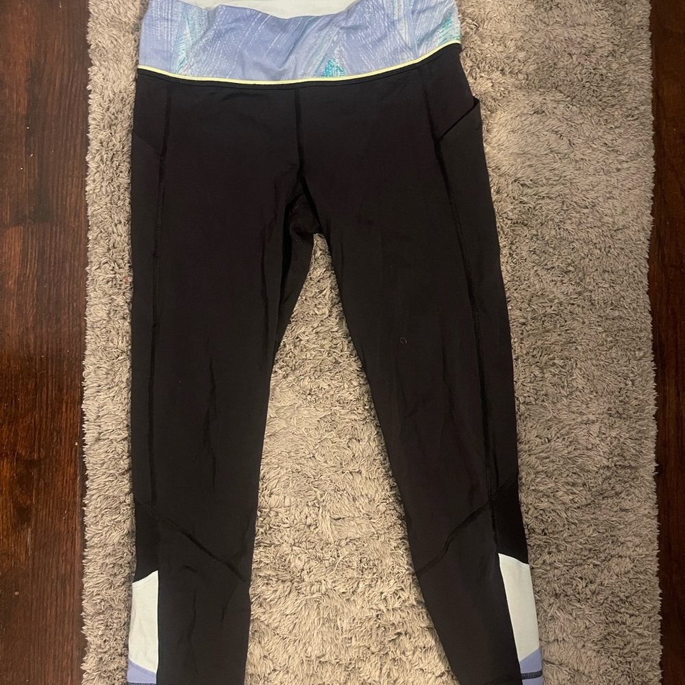 Black and Blue Athletic Leggings